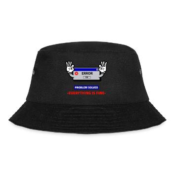 Fehlermeldung problem 2020 lustig witzig humor - Bucket Hat - Schwarz - Vorne - Lela (165cm)