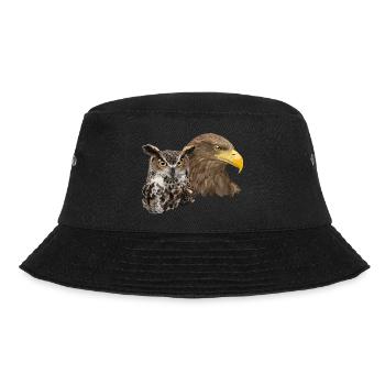 Pigargo und Eule - Bucket Hat - Schwarz - Vorne - Lela (165cm)