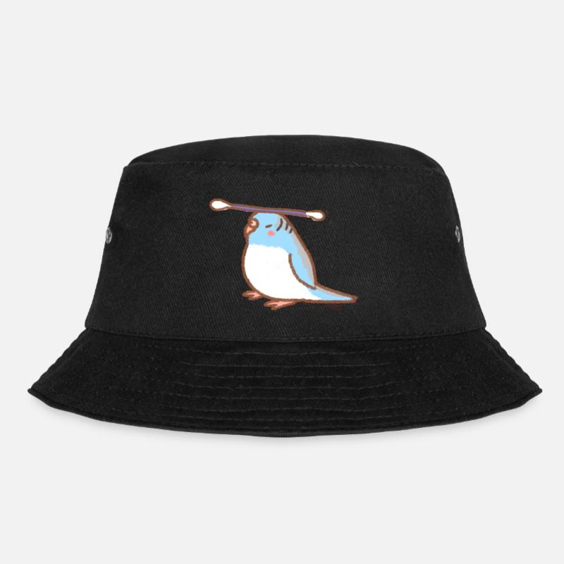 budgie with qtip - Bucket Hat - Schwarz
