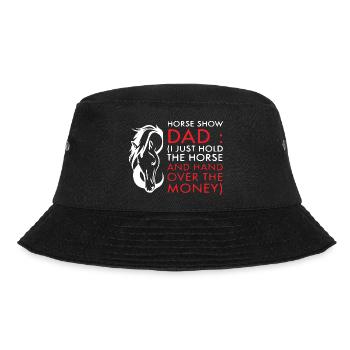 Funny Horse Lovers For Dads - Bucket Hat - Schwarz - Vorne - Lela (165cm)