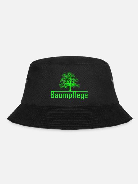Baumpflege - Bucket Hat - Schwarz