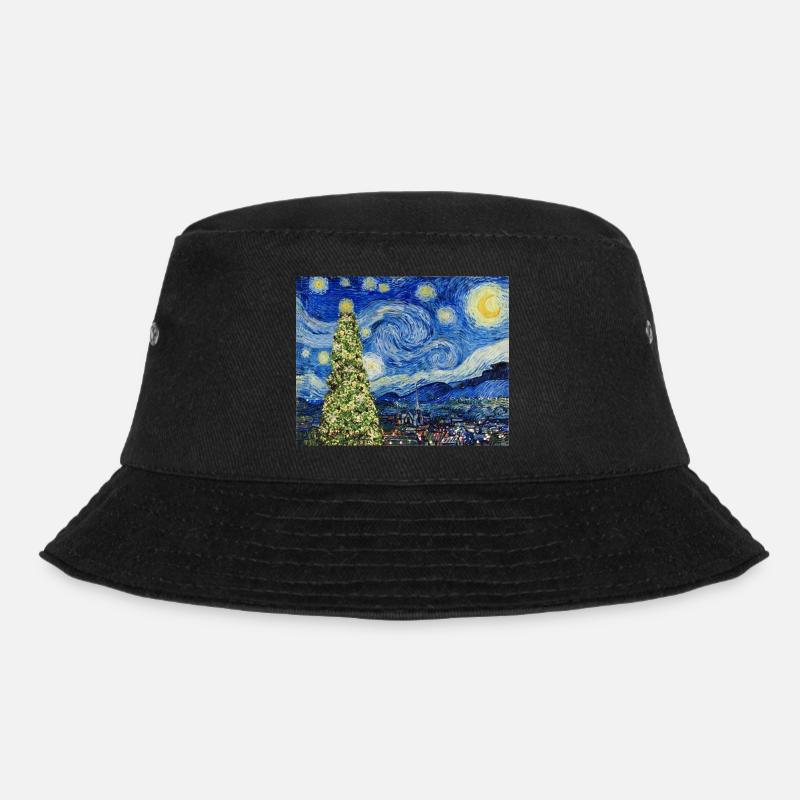 Van Gough Starry Night - Christmas Tree Trending - Bob - noir