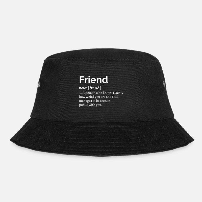 Freund Definition II - Bucket Hat - Schwarz