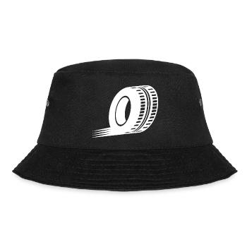 Tire/Reifen Icon simple white - Bucket Hat - Schwarz - Vorne - Lela (165cm)