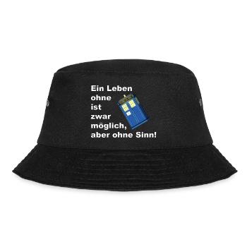 ein leben ohne tardis - Bucket Hat - Schwarz - Vorne - Lela (165cm)