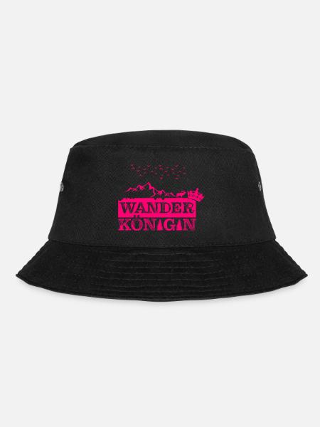 Wanderkönigin Pink - Bucket Hat - Schwarz