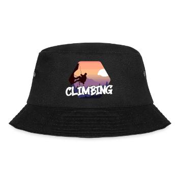 In der Natur klettern gehen - Bucket Hat - Schwarz - Vorne - Lela (165cm)