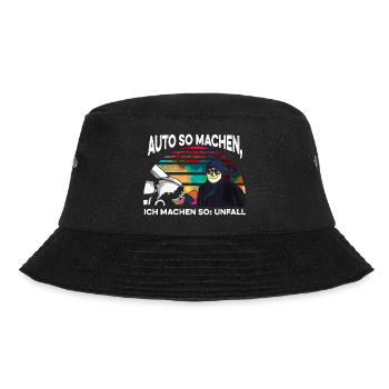 Auto machen so ich machen so - Bucket Hat - Schwarz - Vorne - Lela (165cm)