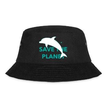 Save The Planet - Bucket Hat - Schwarz - Vorne - Lela (165cm)