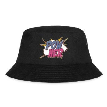 Powher Feminism Feminist - Bucket Hat - black - Front - Lela (165cm)