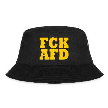 Fck afd - Bucket Hat - Schwarz - Vorne - Lela (165cm)