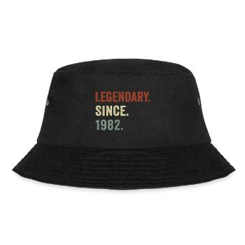 Seit 1982 legendär - Bucket Hat - Schwarz - Vorne - Lela (165cm)