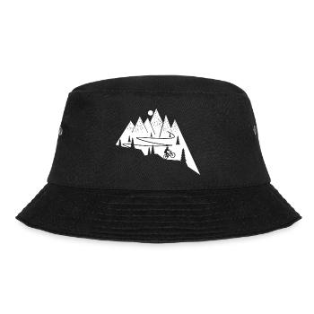 Mountain Biking MTB Biker Bicycle Mountain Biker - Bucket Hat - black - Front - Lela (165cm)