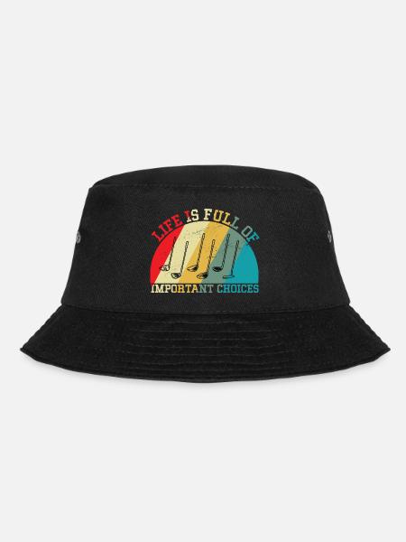 Important Choice Golf - Bucket Hat - Schwarz