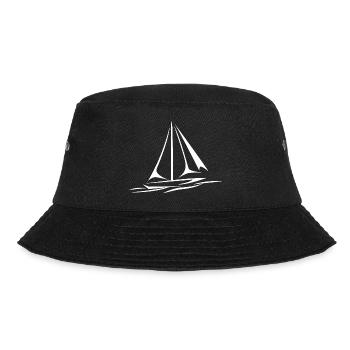 Seglen Segelboot Segler - Bucket Hat - Schwarz - Vorne - Lela (165cm)