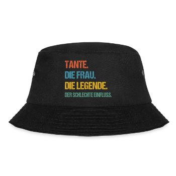 Tante Die Frau Die Legende Beste Tante - Bucket Hat - Schwarz - Vorne - Lela (165cm)