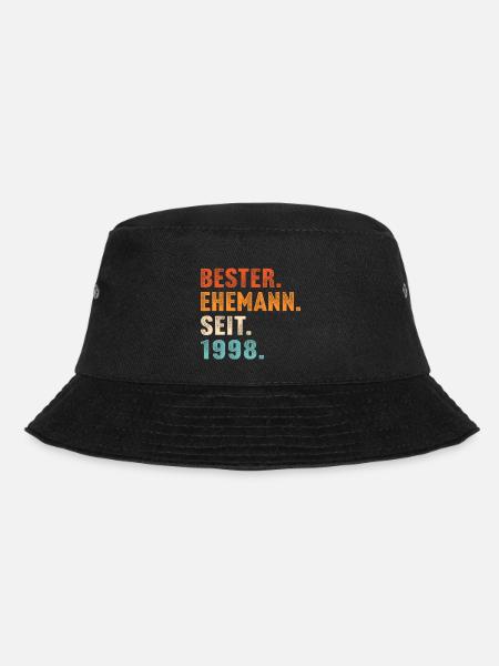 Bester ehemann seit 1998 hochzeitstag - Bucket Hat - Schwarz