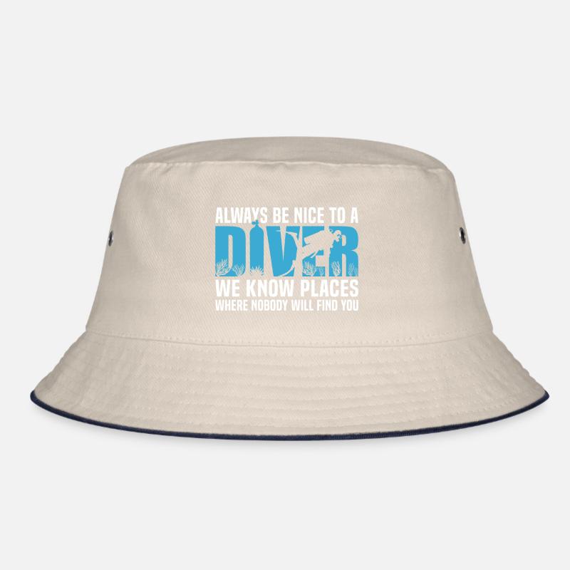 Always Be Nice To A Diver Bucket Hat