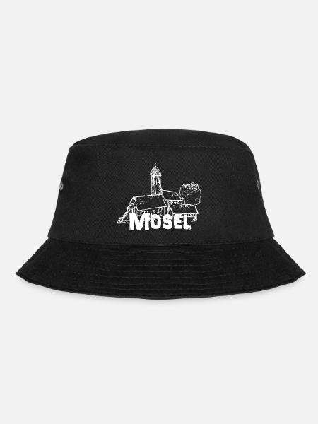 Mein Mosel Logo weiß - Bucket Hat - Schwarz