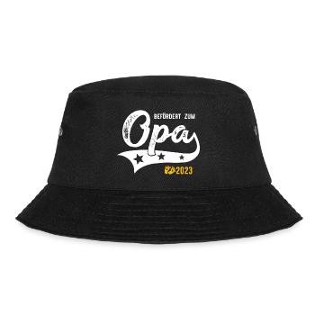 Befördert zum Opa 2023 Babyfüße Großvater - Bucket Hat - Schwarz - Vorne - Lela (165cm)