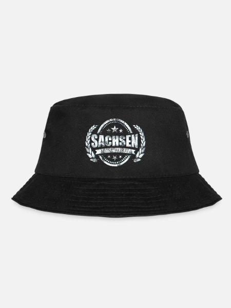 Meine Heimat ist Sachsen - Bucket Hat - Schwarz