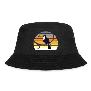 Exotischer Vogeltukan - Bucket Hat - Schwarz - Vorne - Lela (165cm)