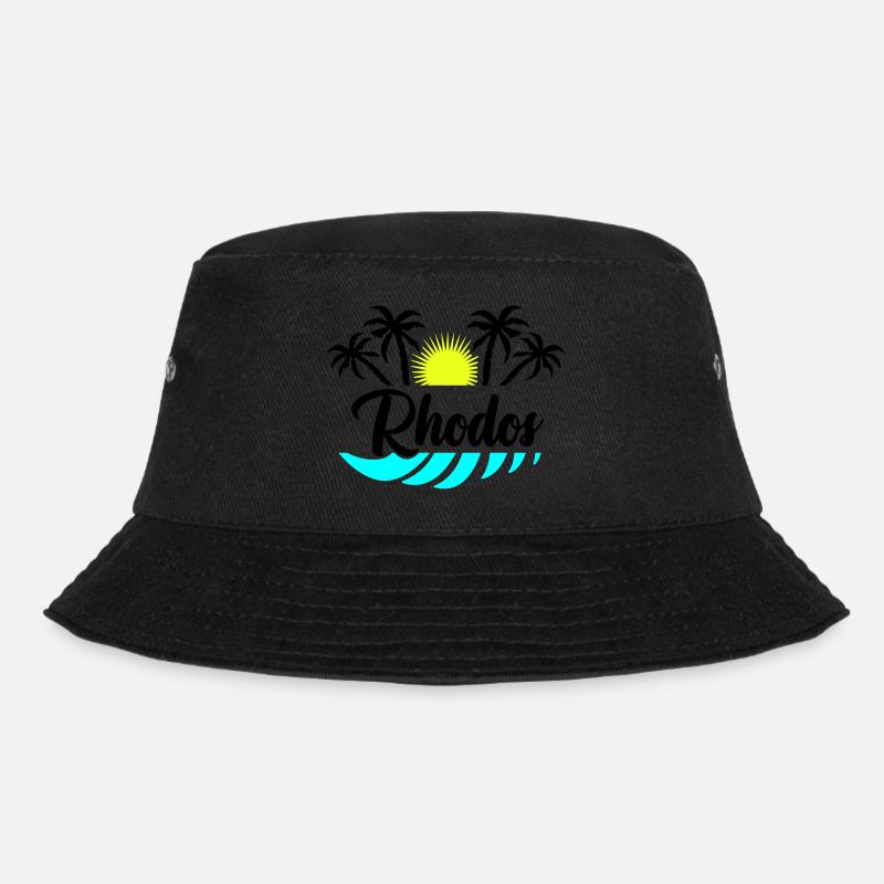 Rhodos - Bucket Hat - Schwarz