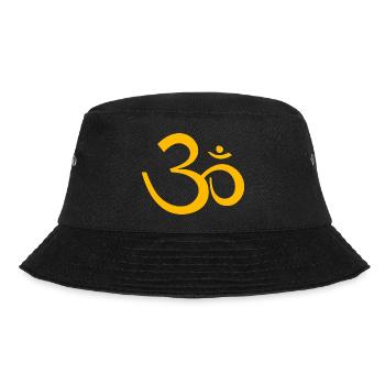 Symbole om ohm jaune transparent zen yoga - Bob - noir - Devant - Lela (165cm)