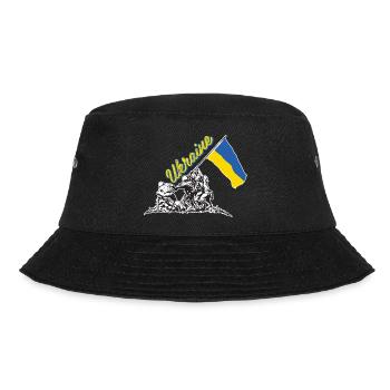 ukraine flag raising - Bucket Hat - black - Front - Lela (165cm)