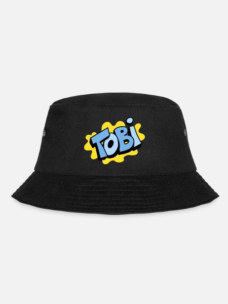 Grafitti Name Tobi - Bucket Hat - Schwarz