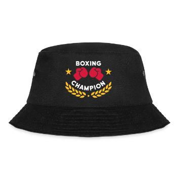 Boxing champion (boxing gloves, laurel wreath) - Bucket Hat - black - Front - Lela (165cm)