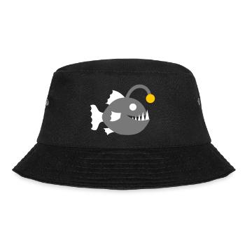 Frogfish Fish Lanternfish Graphic Deep Sea - Bucket Hat - black - Front - Lela (165cm)
