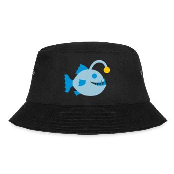 Fish Frogfish Deep Sea Bioluminescence Symbol - Bucket Hat - black - Front - Lela (165cm)
