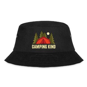 Camping Kind - Bucket Hat - Schwarz - Vorne - Lela (165cm)