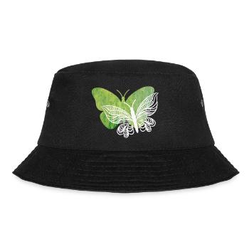 Ich liebe Schmetterlinge - Bucket Hat - Schwarz - Vorne - Lela (165cm)