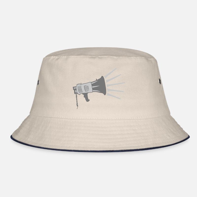 Propaganda Megaphone loud speech Bucket Hat