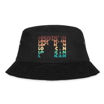 Logistics Logistician Silhouette - Bucket Hat - black - Front - Lela (165cm)