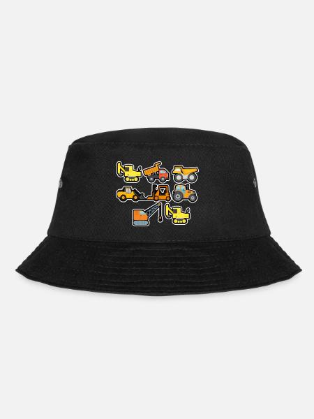 Excavatrice Chantier de construction Ouvrier de construction Camion de construction I Cadeau - Bob - noir