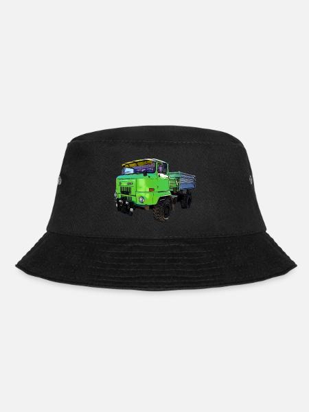 IFA L60 mit Ballonreifen Allrad 4x4 Kipper - Bucket Hat - Schwarz