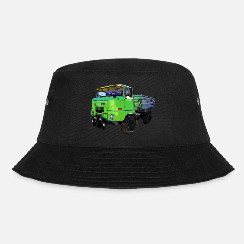 IFA L60 mit Ballonreifen Allrad 4x4 Kipper - Bucket Hat - Schwarz