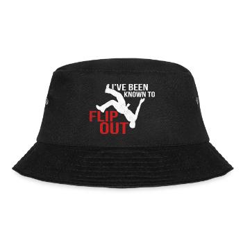 I've Been Known To Flip Out Parkour Traceur - Bucket Hat - black - Front - Lela (165cm)