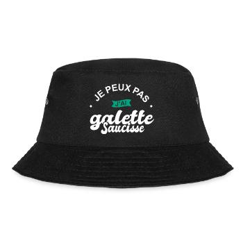 je peux pas j ai galette sausisse bretagne - Bob - noir - Devant - Lela (165cm)