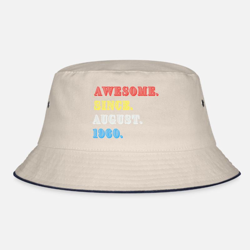 AWESOME SINCE AUGUST 1960 Bucket Hat
