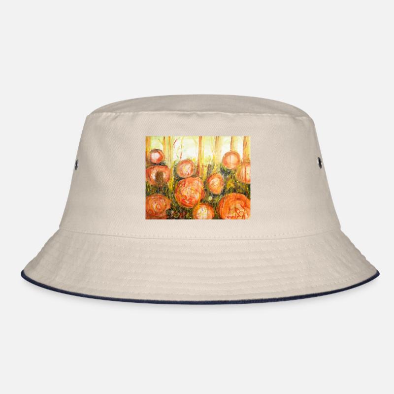 Abstrakte Baumstämme im Farbenspiel Bucket Hat