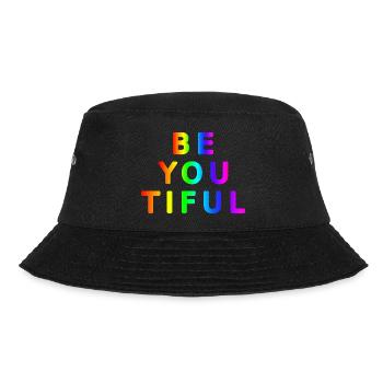 Schön Wort Schönheit cool lustig Wortspiel Motiv - Bucket Hat - Schwarz - Vorne - Lela (165cm)