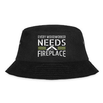 cabinetmaker arborists love awesome chop wood - Bucket Hat - Schwarz - Vorne - Lela (165cm)