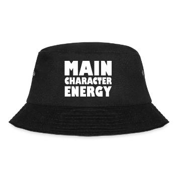 Main character energy - Bucket Hat - black - Front - Lela (165cm)