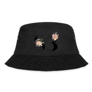 83rd anniversary in bloom (Gift of 83 years) - Bucket Hat - black - Front - Lela (165cm)