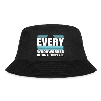 forester funny carpenter quotes - Bucket Hat - Schwarz - Vorne - Lela (165cm)