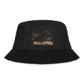 Halloween scary witch horror ghost monster - Bucket Hat - black - Front - Lela (165cm)